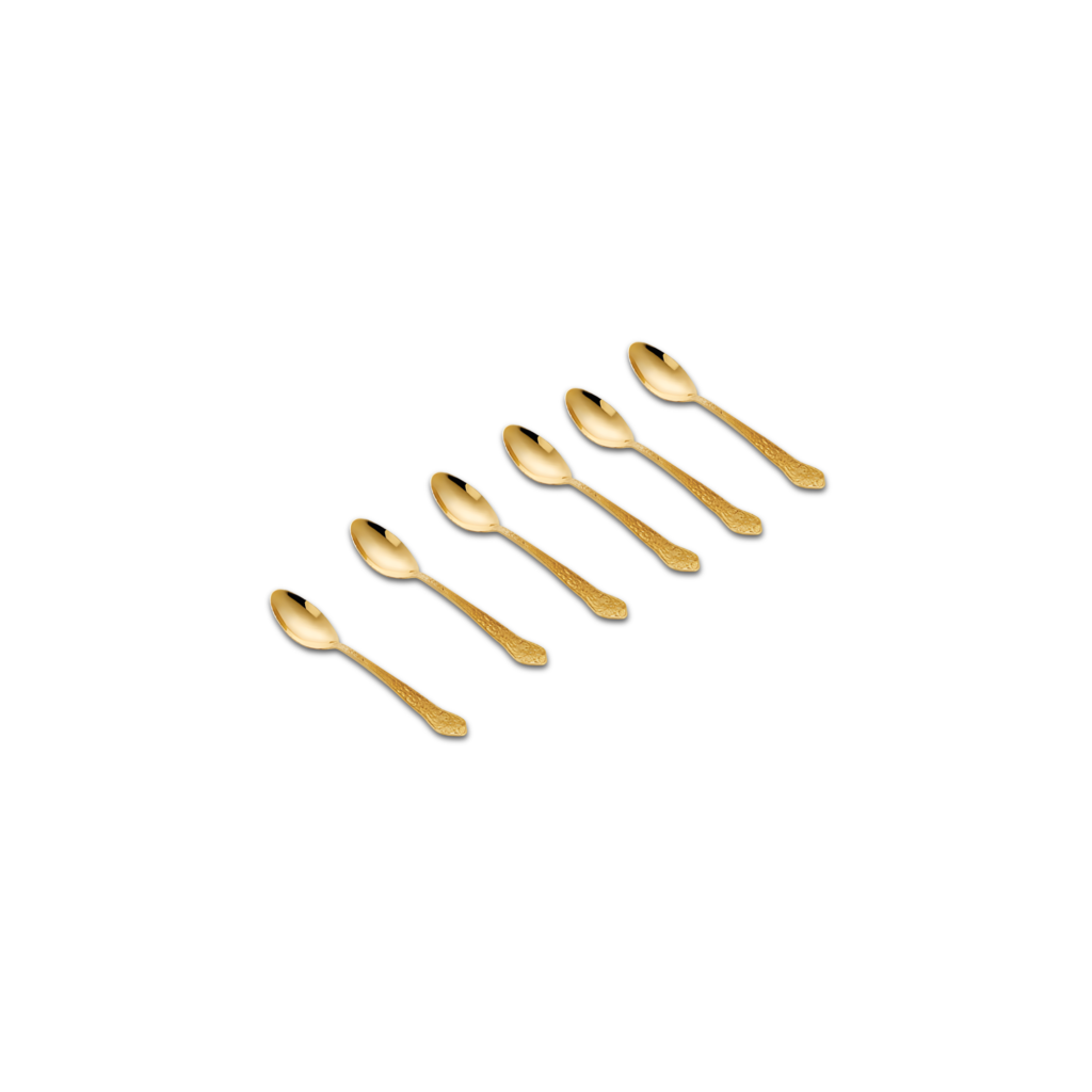 24K Gold Plated Spoon Set of 6 Pcs