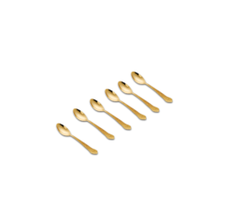 24K Gold Plated Spoon Set of 6 Pcs