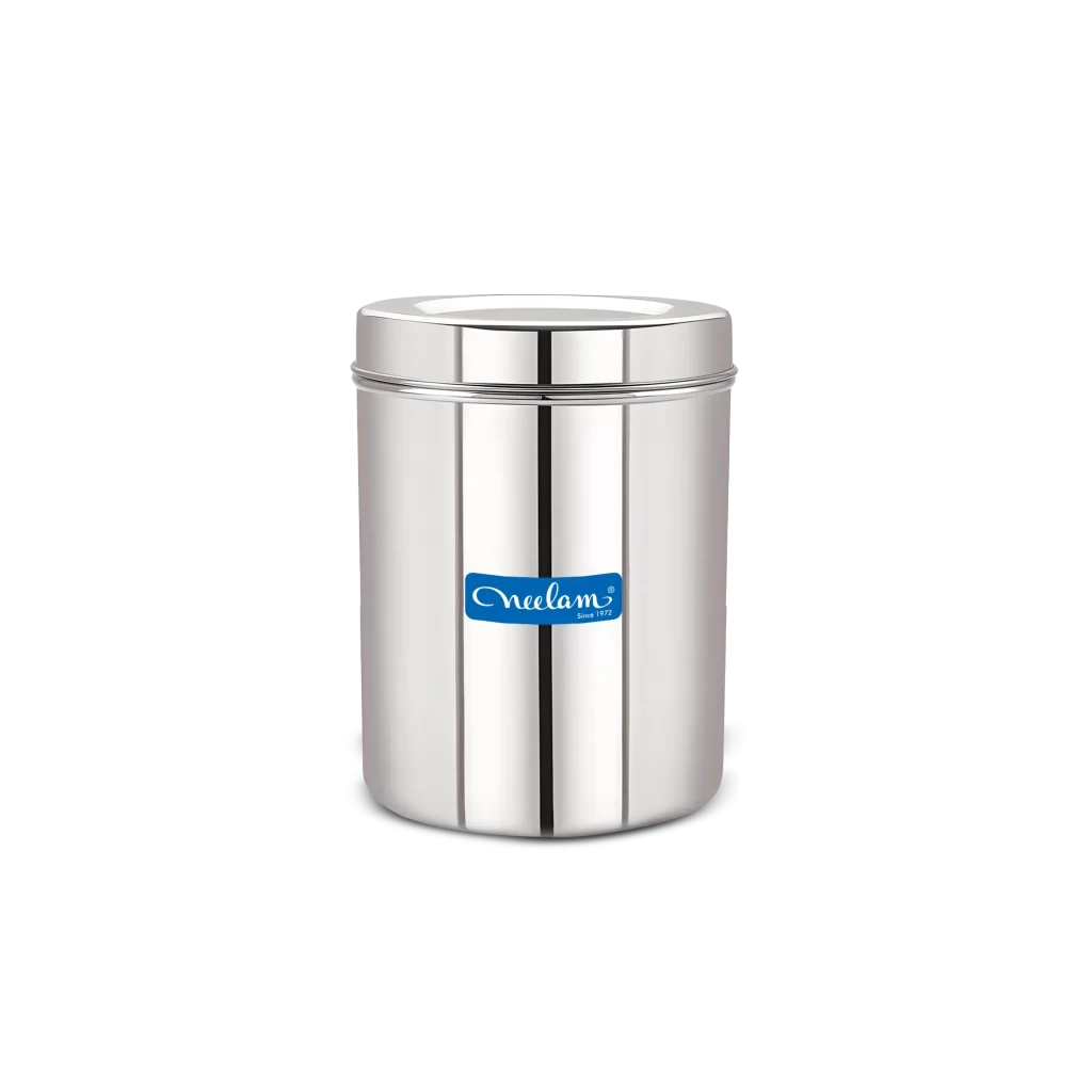 Neelam Stainless Steel Deep Dabba 7×9, Per KG