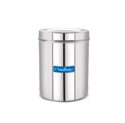 Neelam Stainless Steel Deep Dabba 15×18, Per KG