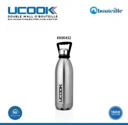 Stainless Steel Double Wall Water Bottle 1500ml (KK00432)