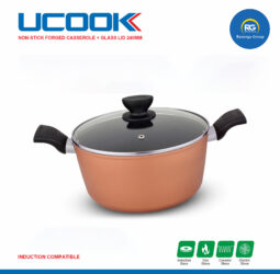 Ucook NS Forged Plus Casserole with Glass Lid 240mm