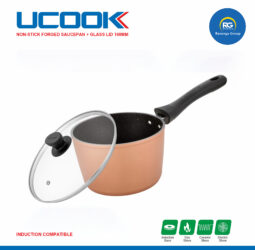 Ucook NS Forged Plus Sauce Pan with Glass Lid 160mm