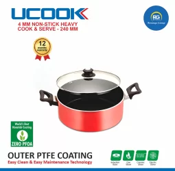 Ucook 4MM Heavy Gauge NS Cook & Serve 240mm