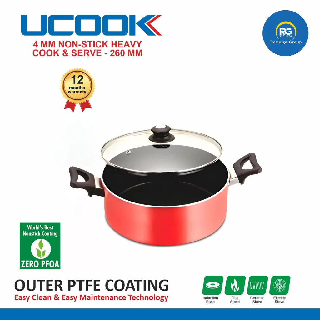 Ucook 4MM Heavy Gauge NS Cook & Serve 260mm