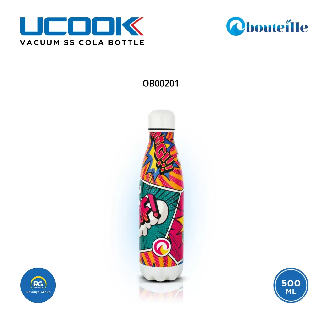 Vacuum Insulated Stainless Steel Cola Bottle 500ml (OB00205)