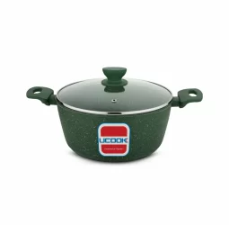 Ucook NS Forged Pro-X1 Casserole Spatter Green 240mm