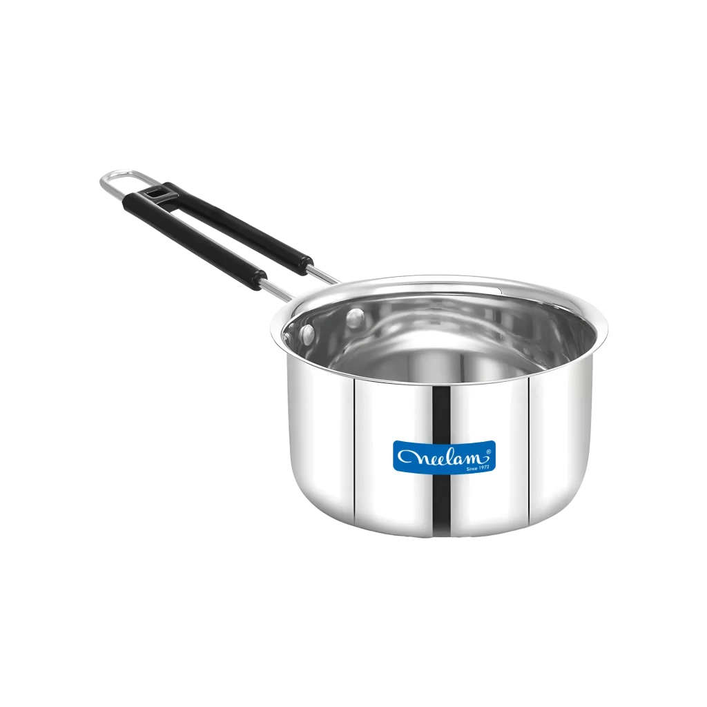 Neelam Stainless Steel Wire Handle Regular Saucepan 10×13 Per KG