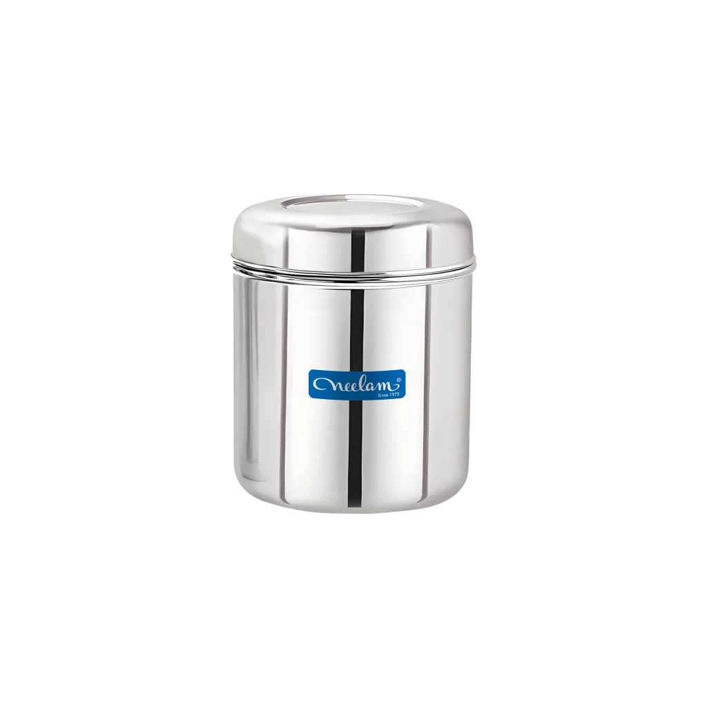 Neelam Stainless Steel Russian Deep Dabba 7×9, Per KG