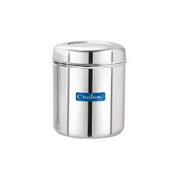 Neelam Stainless Steel Russian Deep Dabba 10×14, Per KG