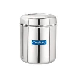 Neelam Stainless Steel Russian Deep Dabba 15×18, Per KG