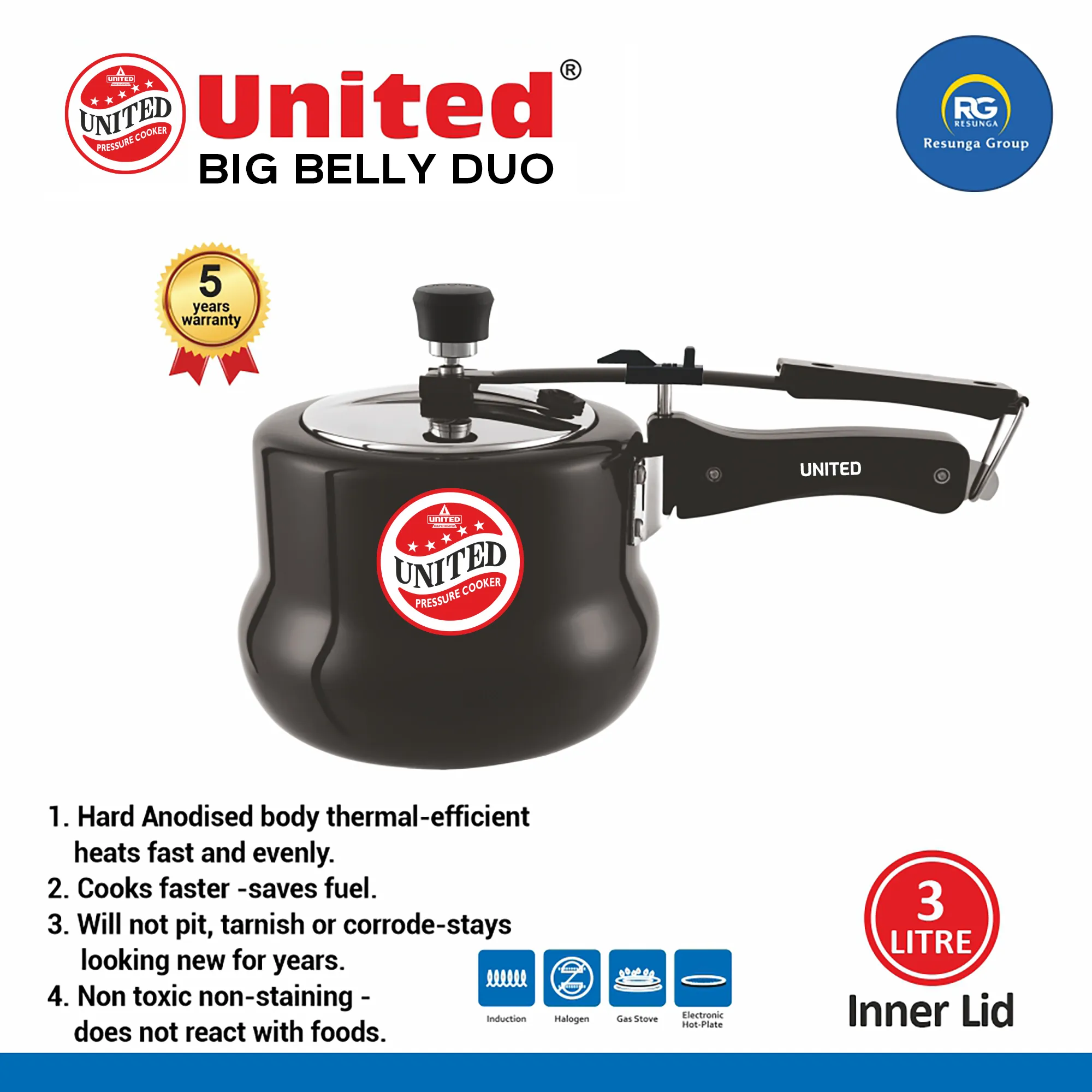 United Big Belly Duo 3Ltr