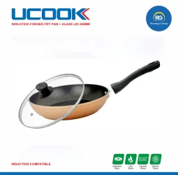 Ucook NS Forged Plus Fry Pan with Glass Lid 240mm