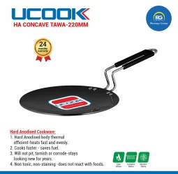 Ucook HA Concave Tawa 220mm/4.06mm