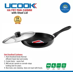 Ucook HA Fry Pan with Steel Lid 240mm