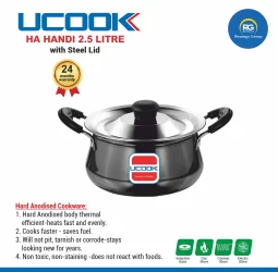 Ucook HA Handi with Stainless Steel Lid 2.5Ltr