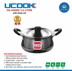 Ucook HA Handi with Stainless Steel Lid 3.5Ltr