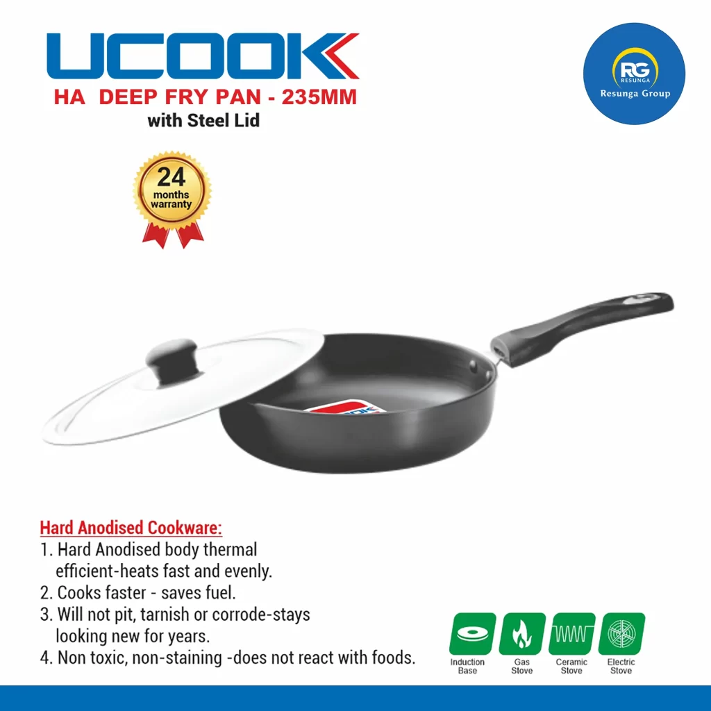 Ucook HA Deep Fry Pan 235mm/3.25mm