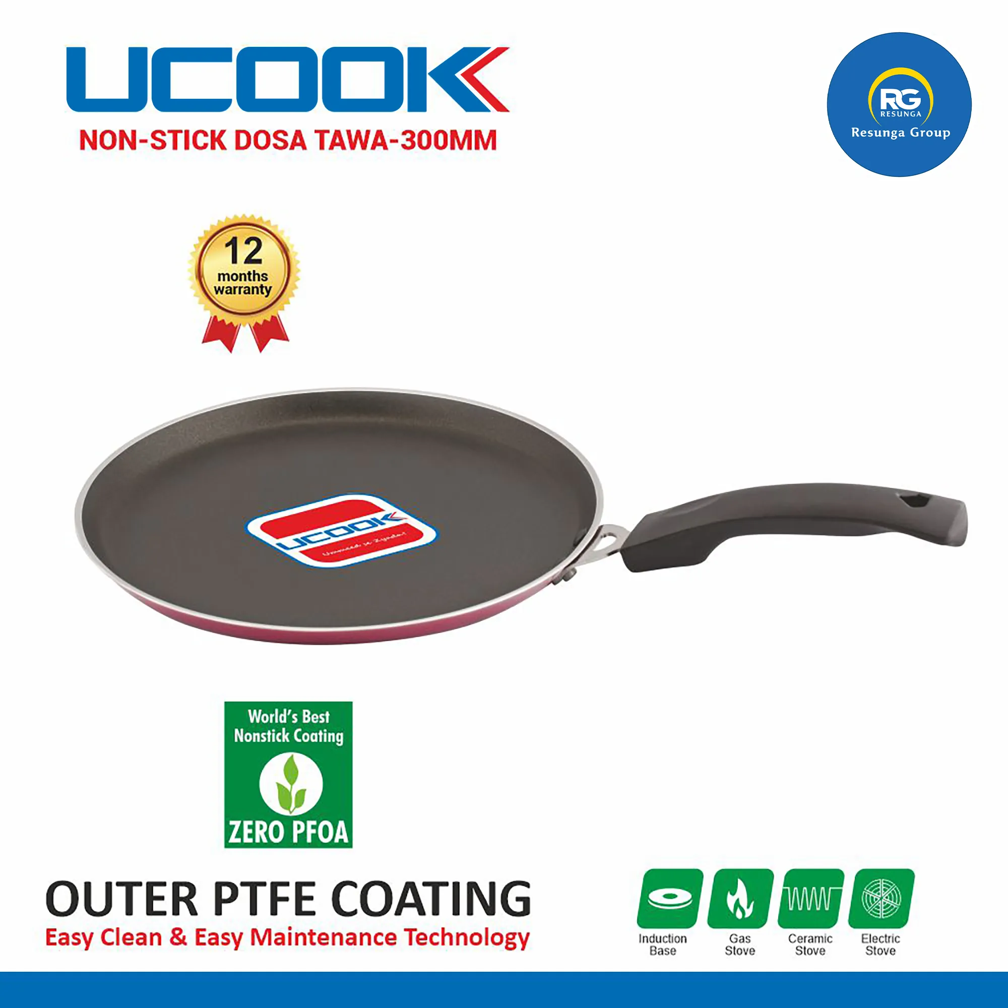 Non-Stick Dosa Tawa 300mm