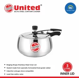 United Silvo Steel Contura Induction Cooker 3Ltr