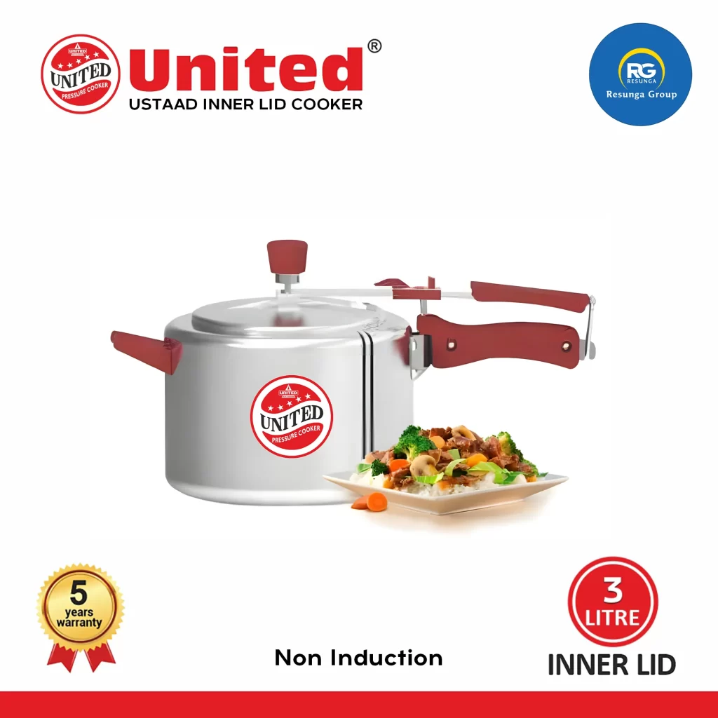 United Ustaad Inner Lid Cooker 3Ltr