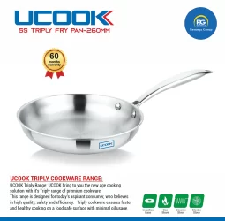 Ucook SS Triply Fry Pan 260mm