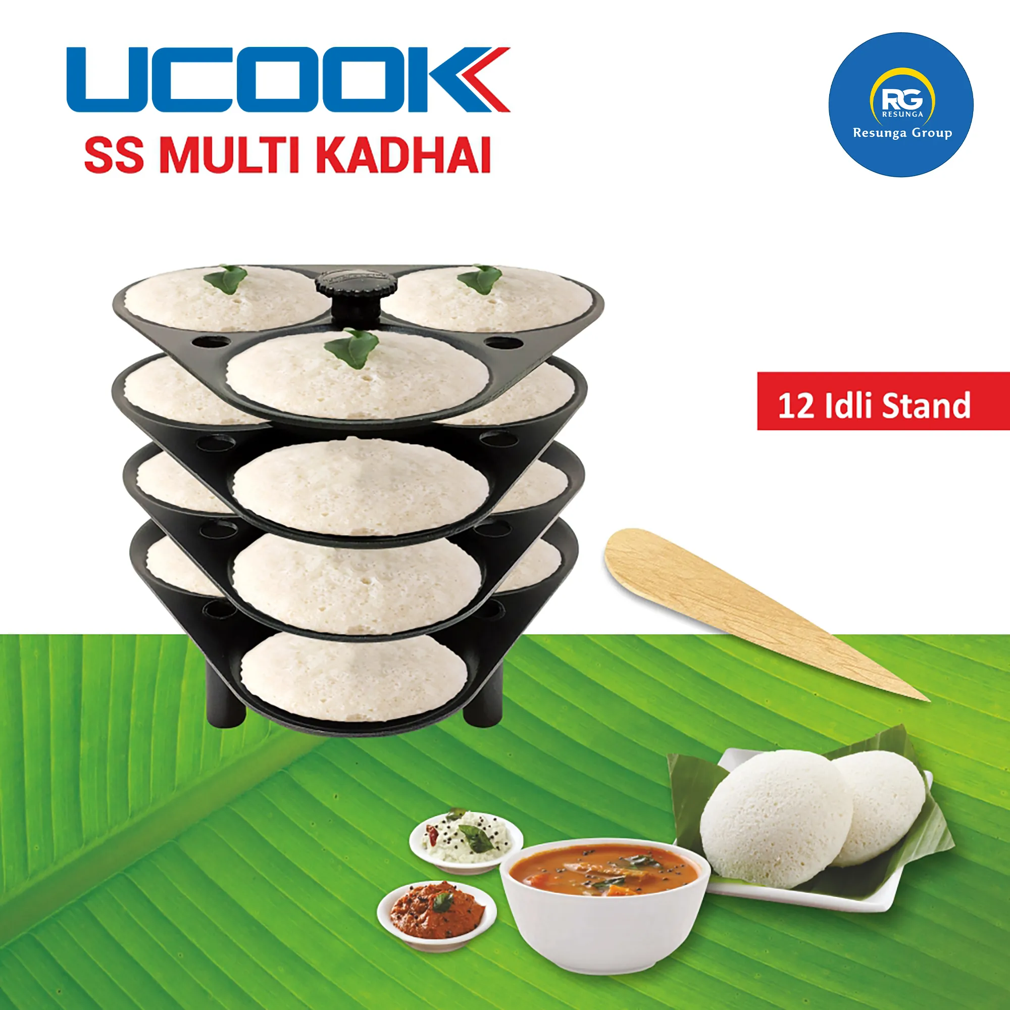 Stainless Steel Idli Stand 12 Pcs