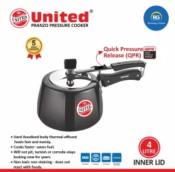 United Pranzo Induction Pressure Cooker 4Ltr