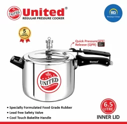 United Regular Inner Lid Non-Induction Pressure Cooker 6.5Ltr