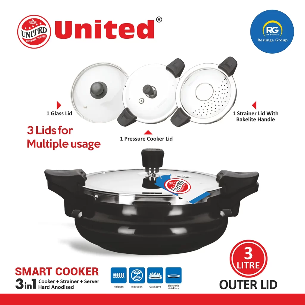 United Smart 3 in 1 Cooker 3Ltr