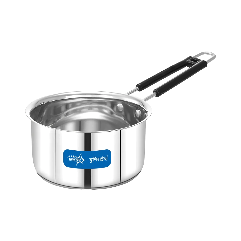 Unirize Stainless Steel IB Wire Handle Sauce Pan 10×13 (1Kg)