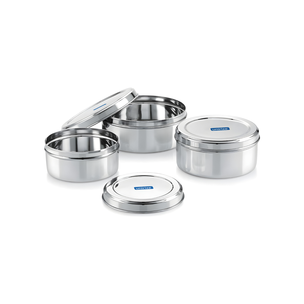 Unirize Stainless Steel Puri Dabba 7×9 (Kg)