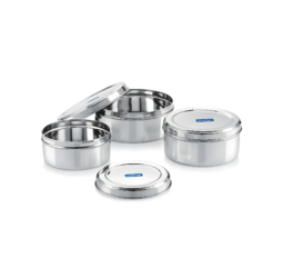 Unirize Stainless Steel Puri Dabba 7×9 (Kg)