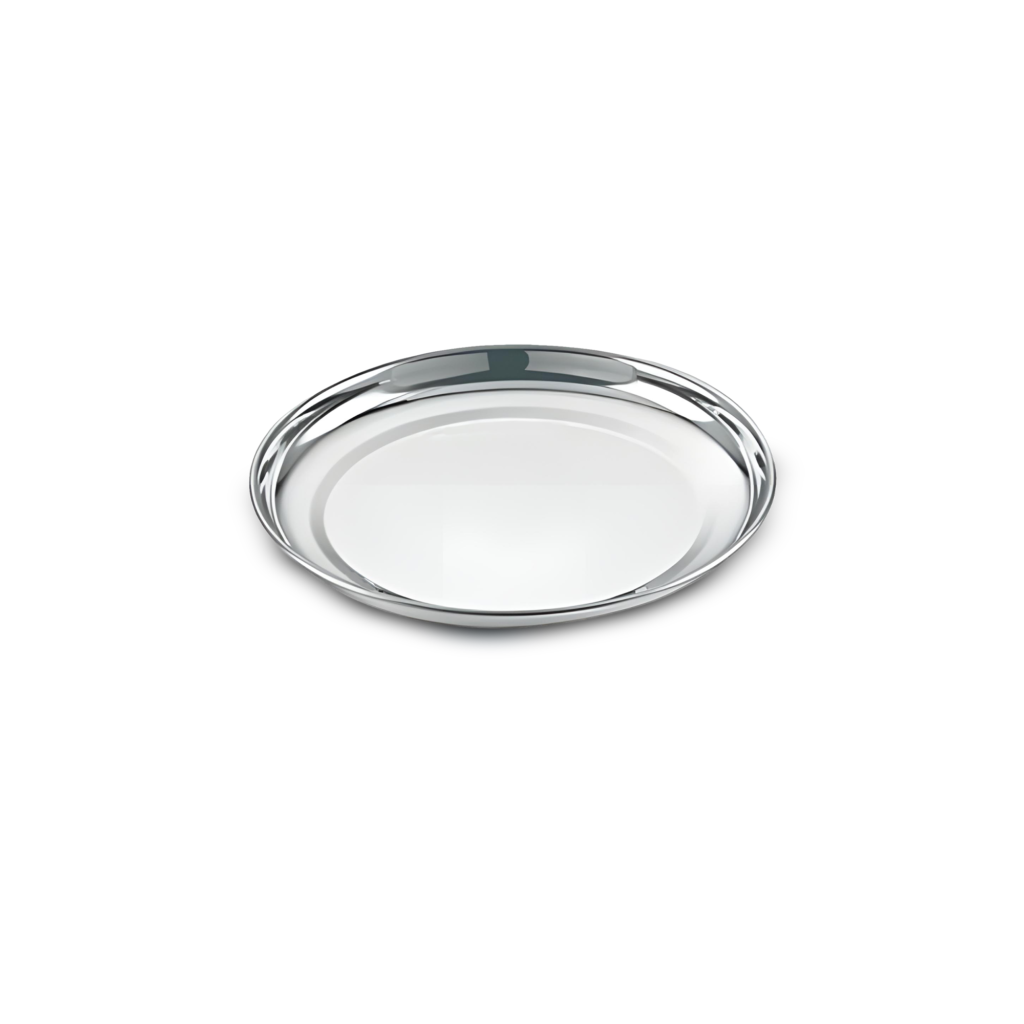 Unirize Stainless Steel Raj Bhog Thali 9″ Per KG