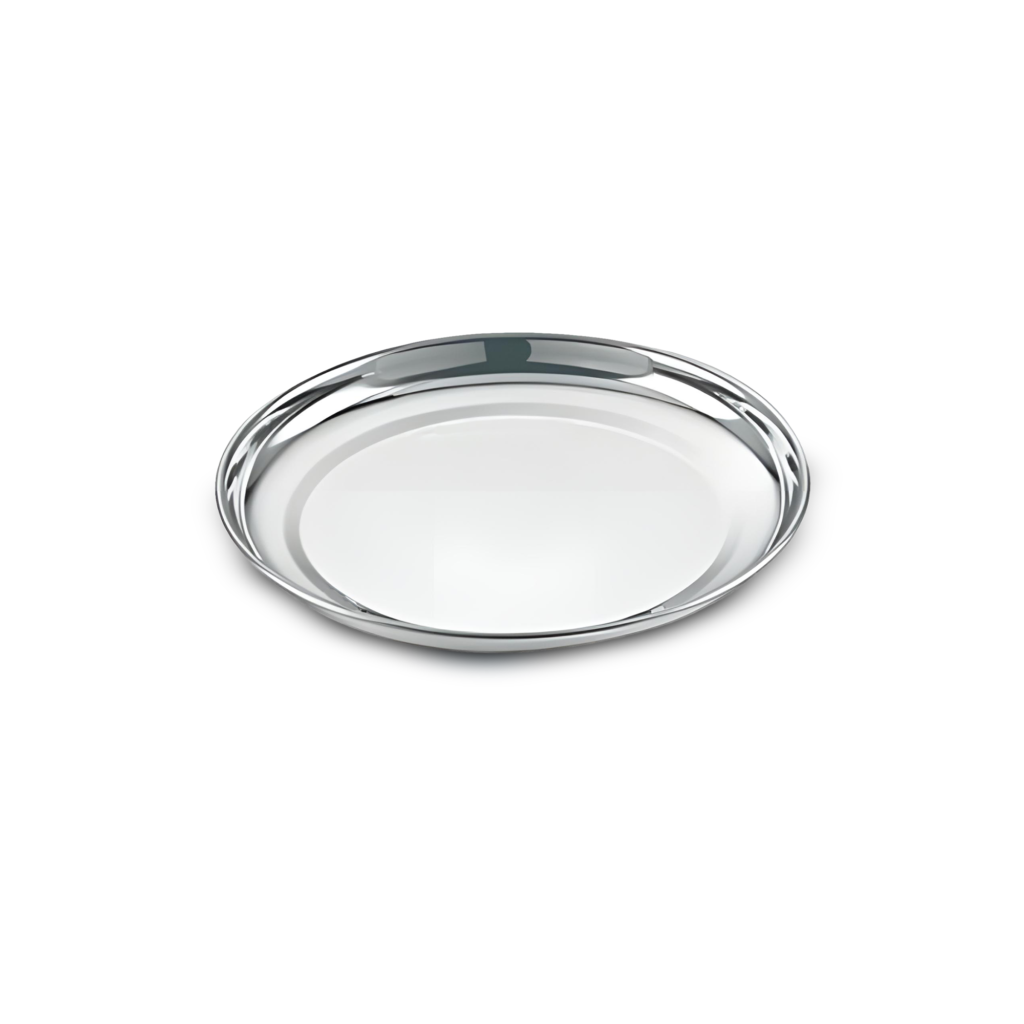 Unirize Stainless Steel Raj Bhog Thali 12″ Per KG