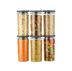 Unirize Air Tight Round Container Set of 2 Pcs (2x900ml)