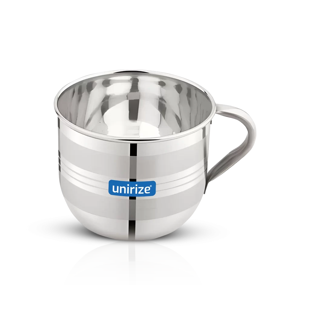 Unirize Stainless Steel Silver Tuch Tea Mug 300ml (1Kg)