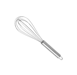 Unirize Stainless Steel Whisk 22cm