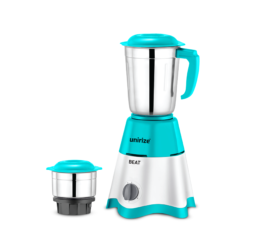 Unirize Mixer Grinder Beat Blue 2 Jar/400 Watts