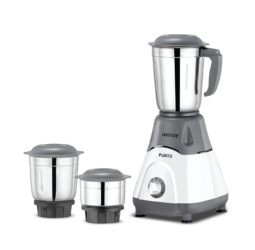 Unirize Mixer Grinder Punto Grey 3 Jar/500 Watts