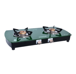 Blanco Green Auto 2 Burner Glass Top Gas Stove