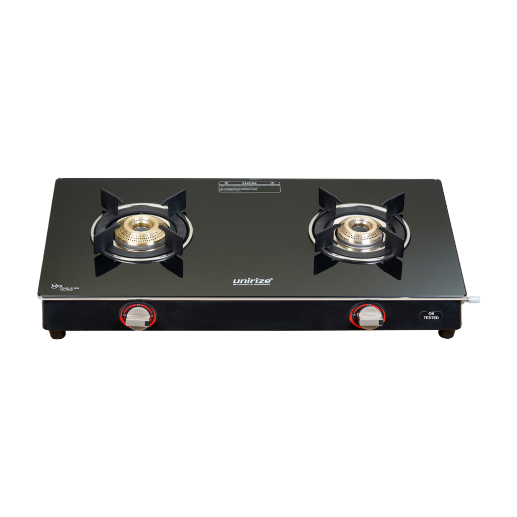 Dazzle Auto 2 Burner Glass Top Gas Stove New