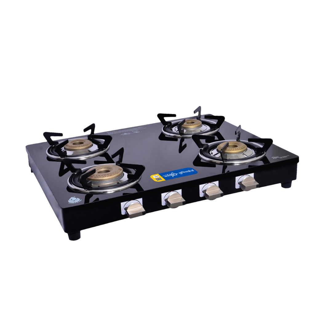 Desire Auto 4 Burner Glass Top Gas Stove