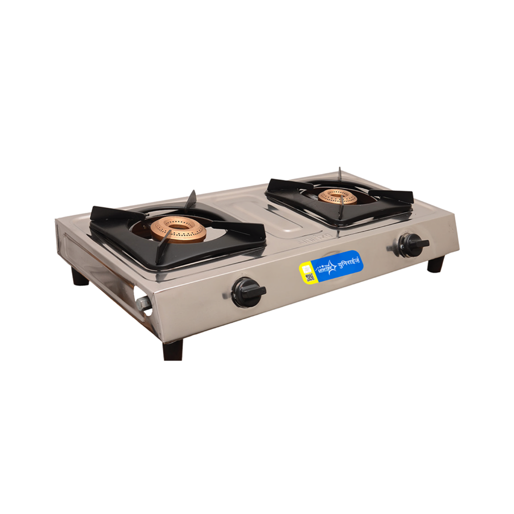 Unirize Stainless Steel Spectrum CI 2 Burner Non-Auto Gas Stove