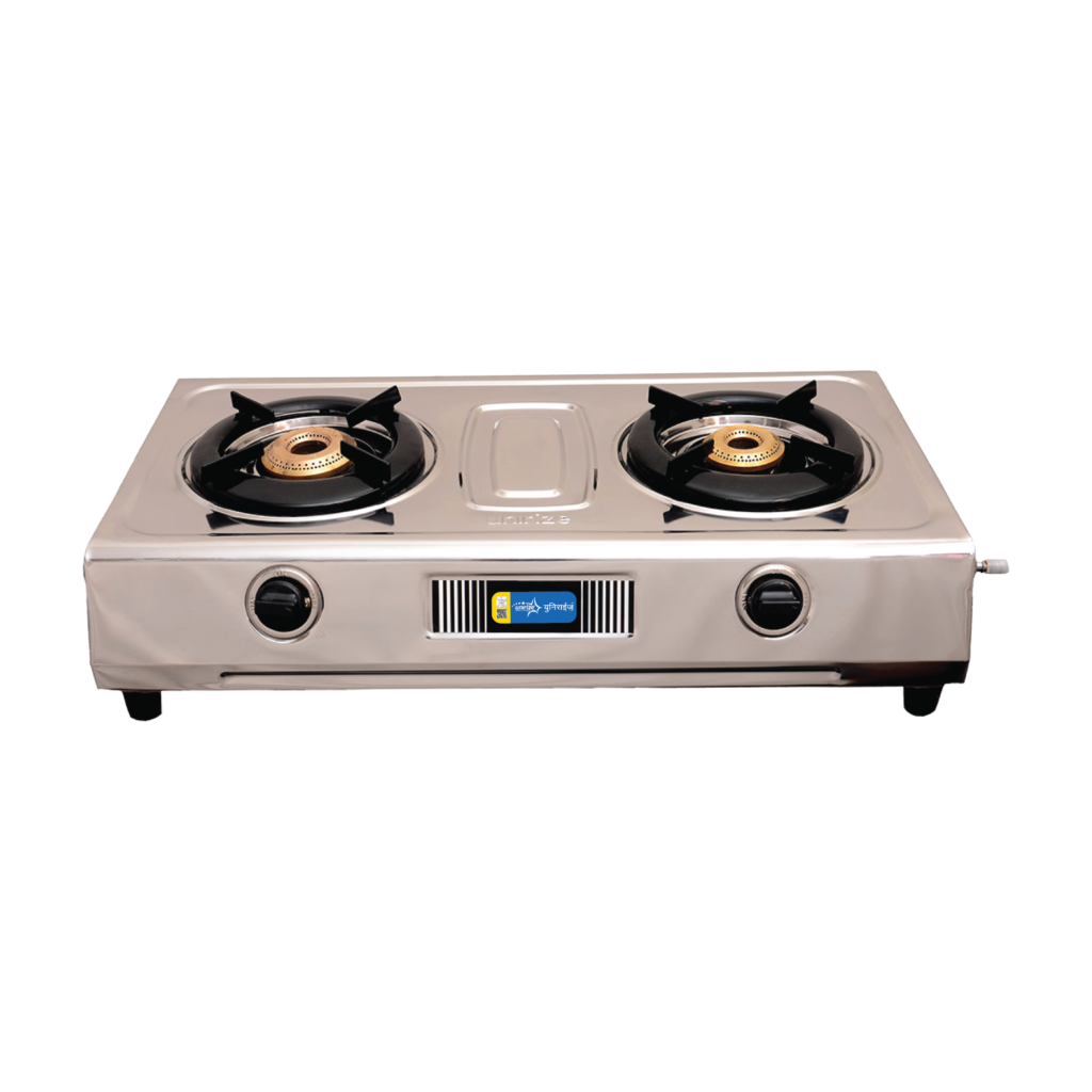 Unirize Stainless Steel Supreme 2 Burner Auto Gas Stove