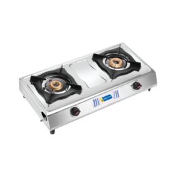 Unirize Stainless Steel Venus 2 Burner Auto Gas Stove