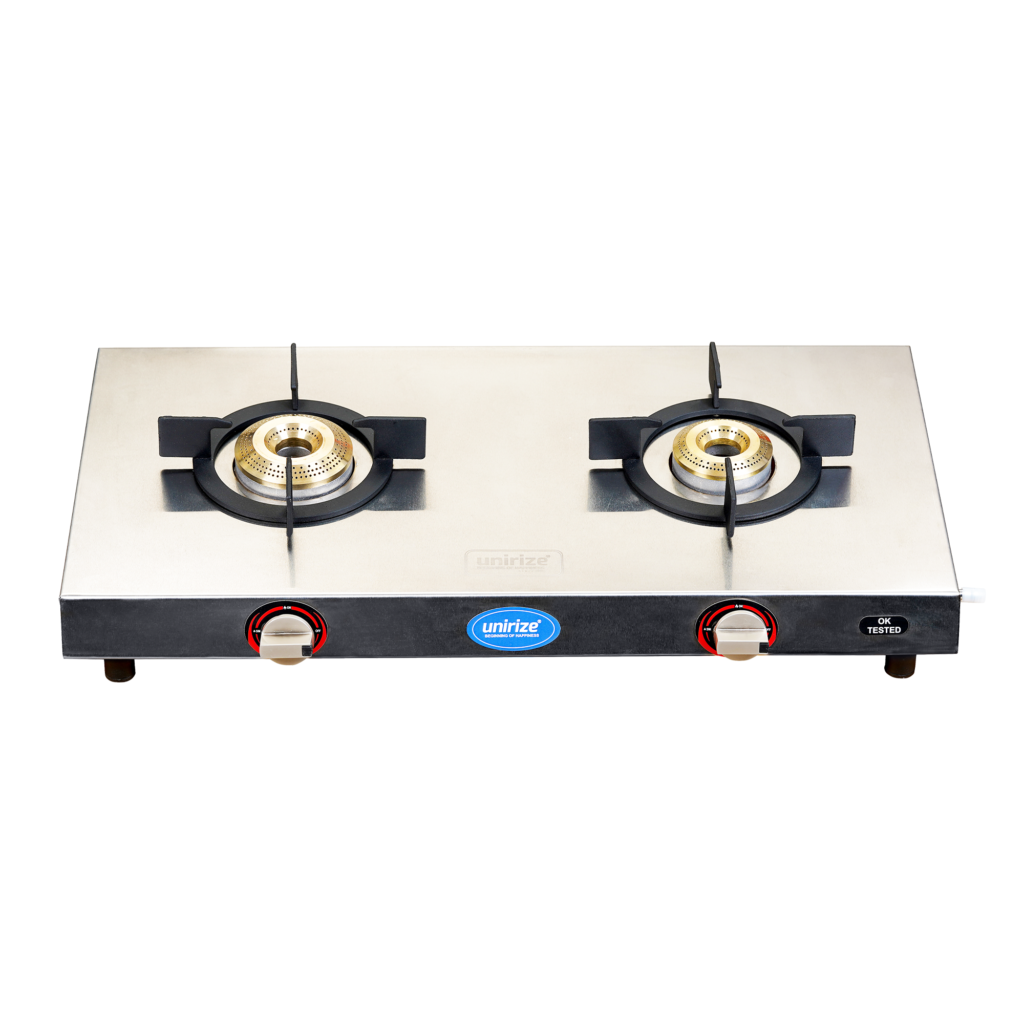 Unirize Stainless Steel Winger 2 Burner Auto Gas Stove