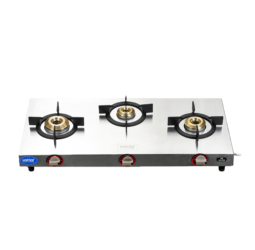 Unirize Stainless Steel Winger 3 Burner Auto Gas Stove