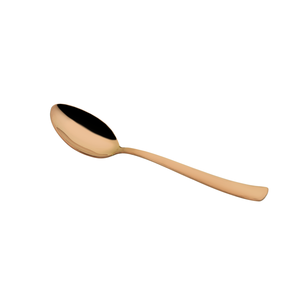 Dessert Spoon Rose Gold PVD 14G