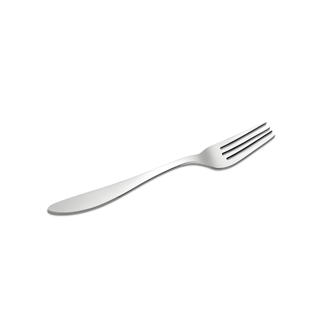 Stainless Steel Dessert Fork (Lotus)